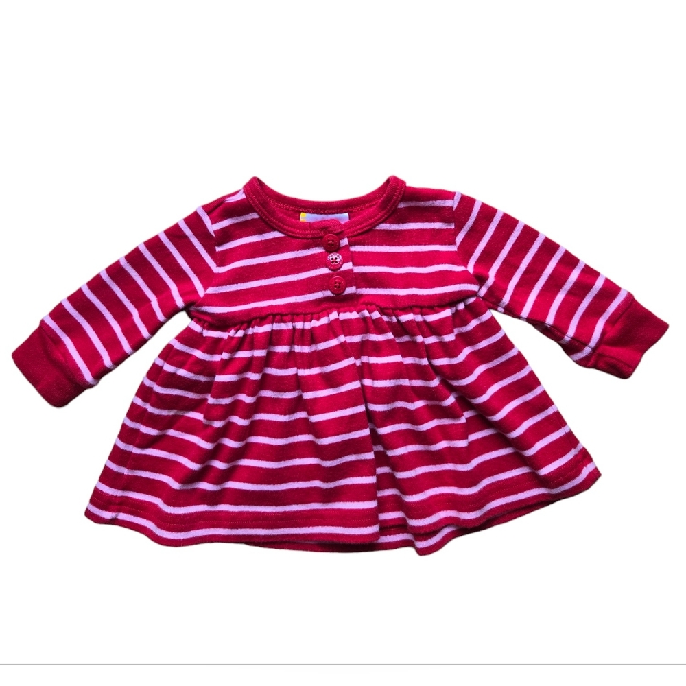 Hanna Andersson red and pink striped long sleeved top